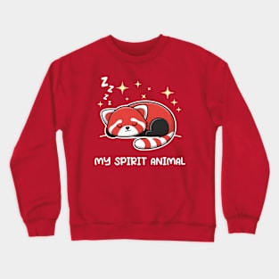 Red Panda My Spirit Animal Crewneck Sweatshirt